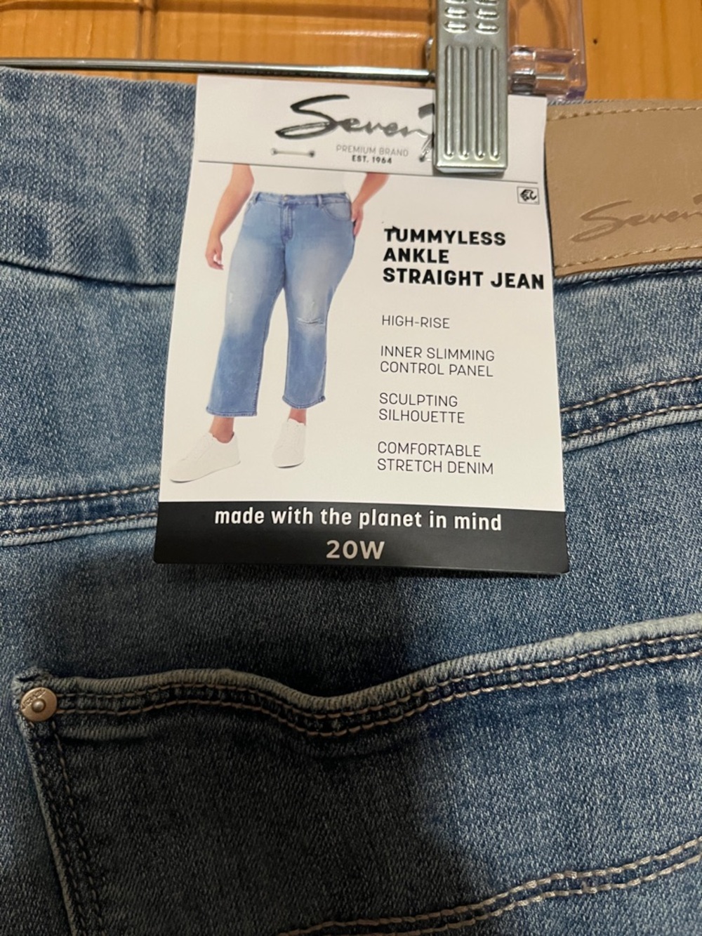 Seven7 Tummyless Ankle Straight Jeans - Picture 8 of 10